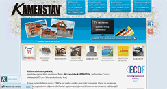 Desktop Screenshot of kamenstav.cz