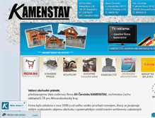 Tablet Screenshot of kamenstav.cz